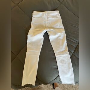 Ripped High Rise Super Skinny Ankle Jeans